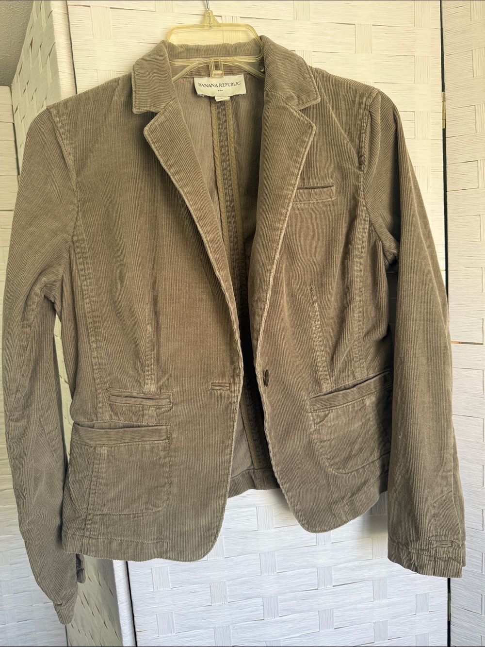 Banana Republic Olive-Gray Corduroy Blazer size small